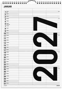 Mayland Familiekalender Black and white 3 kol. 2027 nr. 27066520