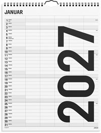 Mayland Familiekalender Black and white 5 kol. 2027 nr. 27066550