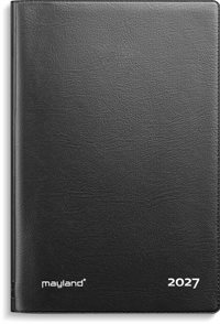 Mayland Mini Planner ugekalender sort vinyl 2027 nr. 27084500
