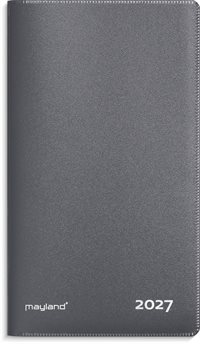 Mayland Index Planner månedskalender mørkegrå PP-plast 2027 nr. 27090050