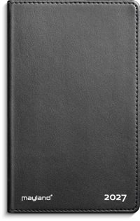 Mayland Noteringskalender 2 dage sort kunstskind 2027 nr. 27180000