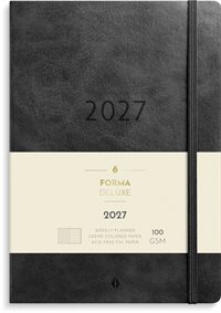 Mayland A5 Forma Deluxe ugekalender tværf. sort kunstskind 2027 nr. 27200620