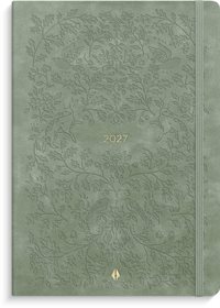 Mayland A5 Forma Deluxe ugekalender tværf. grøn kunstskind 2027 nr. 27200640