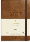 Mayland A6 Forma Deluxe ugekalender tværf. brun kunstskind 2027 nr. 27201410