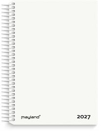 Mayland Dagkalender hvid PP-plast 2027 nr. 27210010