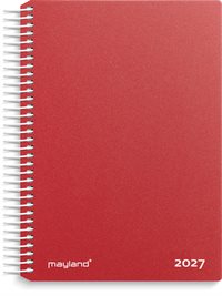 Mayland Dagkalender rød PP-plast 2027 nr. 27210040