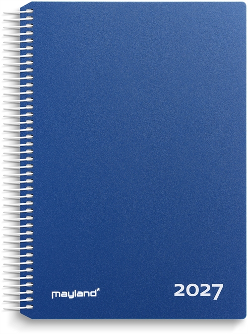 Mayland Timekalender blå PP-plast 2027 nr. 27218020