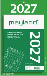 Mayland Kæmpeafrivningskalender m/bagsidetekst 2027 nr. 27254000