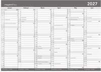 Mayland Basic kontorkalender m/whiteboard-funktion A2 2027 nr. 27268800