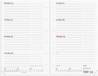 Mayland System Mini ugekalender tværformat REFILL 2027 nr. 27355100