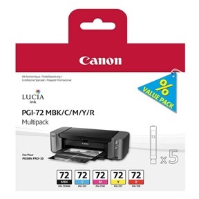 Canon PGI-72 sæt Multipack - MBK/C/M/Y/R