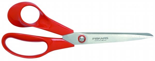 Fiskars Universal Saks Classic rød, 21cm venstrehånds