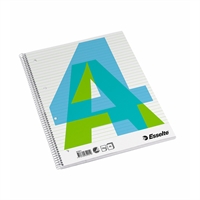 Kollegieblokke A4+ Esselte 70 sider 70gram papir med spiral