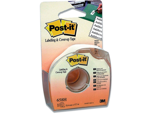 3M Post-it Tape 658H korrektionstape i dispenser