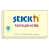 Stick'n Recycled Notes, 76x127mm, 100 blade, Gul