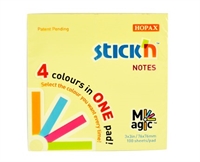 Stick\'n Magic Block 76x76 - 4 x pastelfarver 