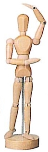 Croquis-dukker Tegnedukke modeldukke trædukke 20cm højde, lakeret