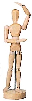 Croquis-dukker Tegnedukke modeldukke trædukke 15cm højde, lakeret