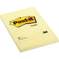3M Post-it Notes 660, 102 x 152 mm. - 6 linierede blokke
