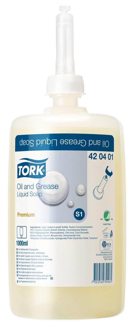 ORK sæbe S1  420401 mild Premium, industri, 1 liter