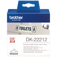 Brother DK22212 - Plasttape 62mm HVID - 15,24 meter