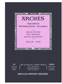 Arches akvarel blok 185g  A3  15ark/blok