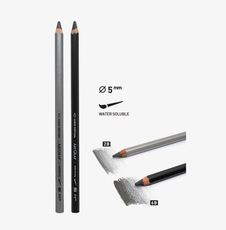 Artgraf akvarelblyant 5mm 2B el. 6B