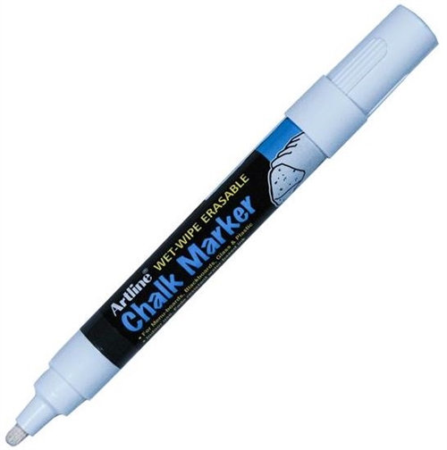 Artline Chalk Marker 4mm - hvid kridtmarker EPW-4