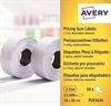Avery prismærker PLR-1626 aftagelig  16x26mm 10 rl. pr. ks.