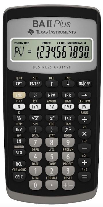 Texas BA II Plus - finansregnemaskine