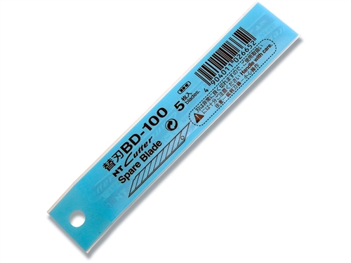 Knivblade / Hobbyblade NT-Cutter BD-100 9mm Originale 5 stk.