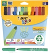 BIC Visacolor XL tuschpenne sæt med 12 stk