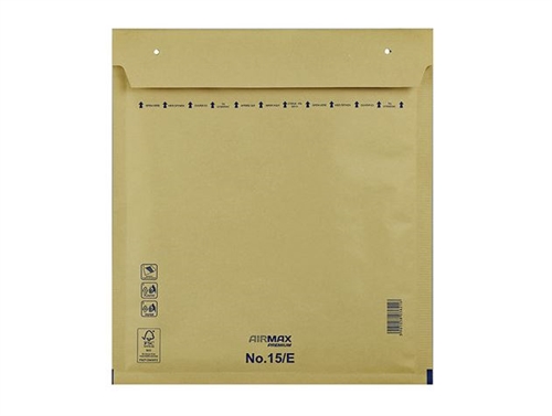 Boblekuvert brun W5 240x275 mm - 15/E | AirMax (100 stk)