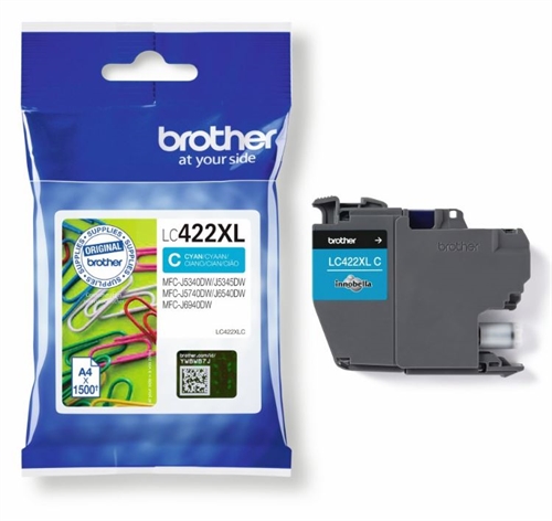 Brother LC 422xl blæk  farve C Y eller M