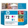 HP 72 Printhoved, sæt med 2 farver
