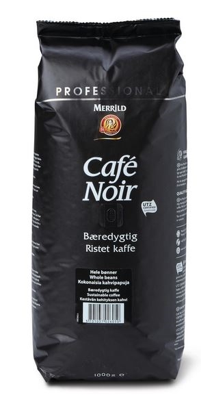 Kaffe cafe NOIR hele bønner UTZ 1000gram arabica bønner