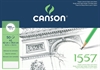 Canson A2 tegnepapir 1557 - 120gram  blok uden spiral, 50 sider