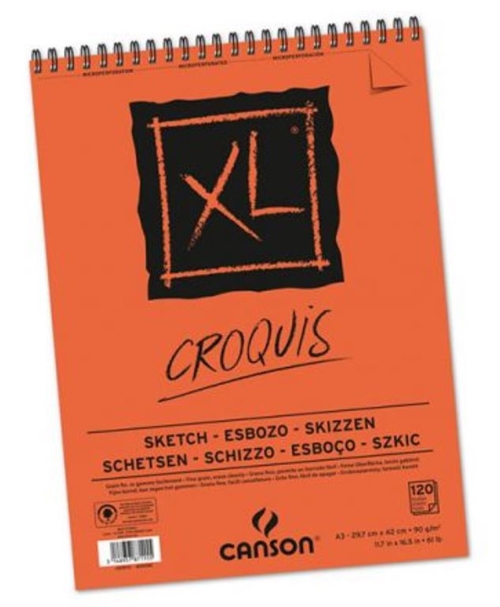 Canson XL Croquis A3  90gram 120ark