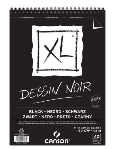 Canson XL Dessin Noir A4  150gram