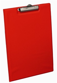 Clipboard A4 Dobbelt med forside - sort, rød eller blå