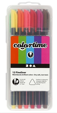 Tuschpenne Colortime 12stk.