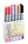 Copic marker CIAO Hekse, sæt med 12 farver. incl. plastdisplay
