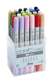 Copic marker CIAO, sæt med 24 farver incl. plastdisplay
