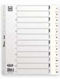 Faneblade A4+ MAXI 1:12, HVID PP  20 sæt pr. ks.