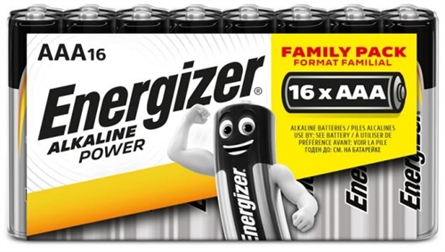 Batteri ENERGIZER Alkaline POWER AAA/E92 (16-pk)