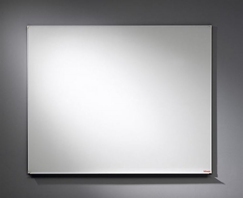 Whiteboard tavle 150cm x 120cm, glasemaljeret med HVID ALUramme