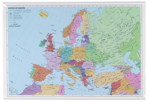 Europakort - 97x67 cm