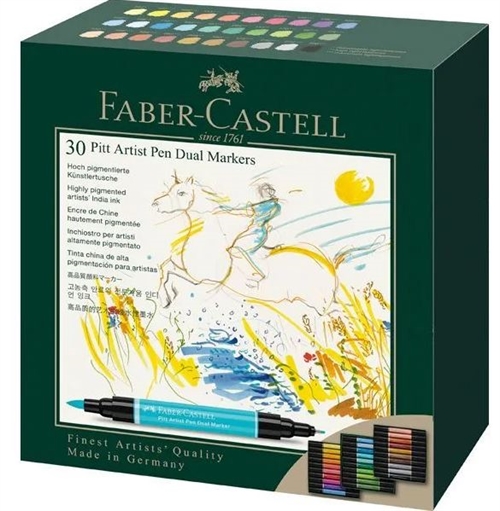 Faber-Castell  Pitt Artist Dual marker box med 30 penne