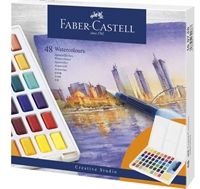Faber-Castell Studio akvarel farver 48stk. sæt