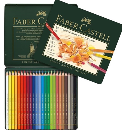 Faber-Castell 24 stk. Polychromos farveblyant